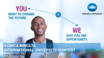 INTERNATIONAL UNIVERSITY CONTEST  OUR PROPOSAL  VIDEO EDITION 2017-18  INTERNATIONAL UNIVERSITY