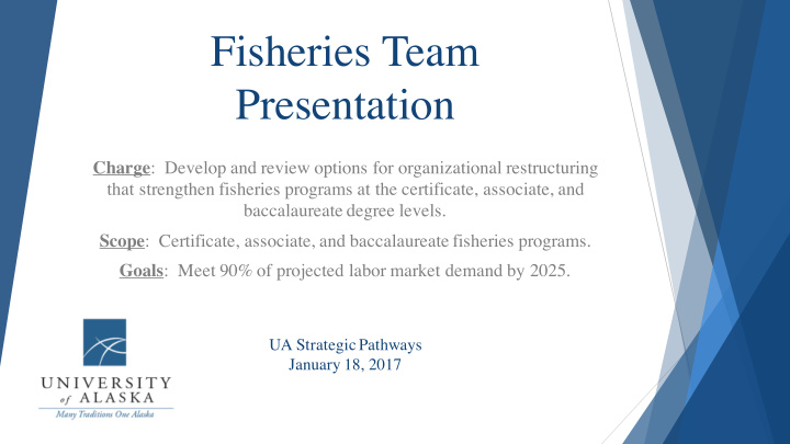 fisheries team presentation