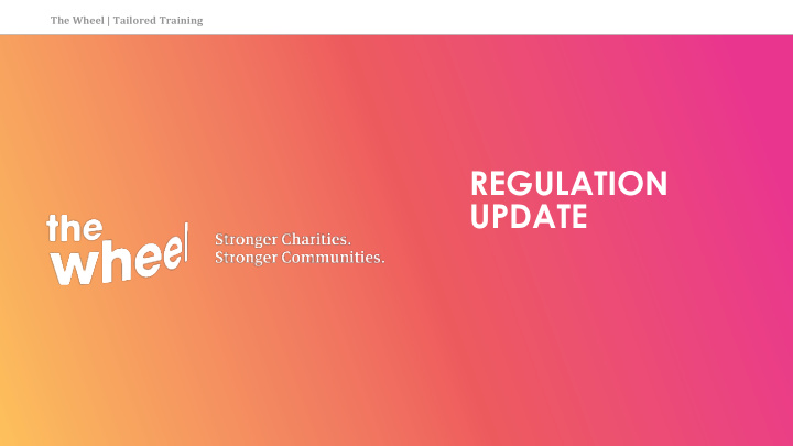 regulation update