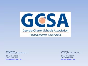 Kelly Cadman  Elisa Falco  Vice President, School Services  Director, Education &amp; Training