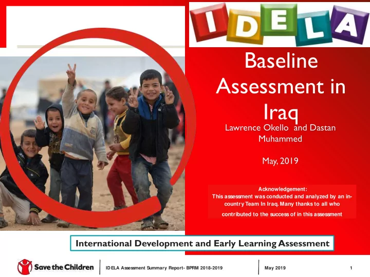 assessment in