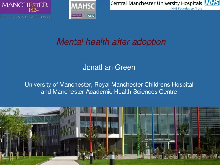 university of manchester royal manchester childrens