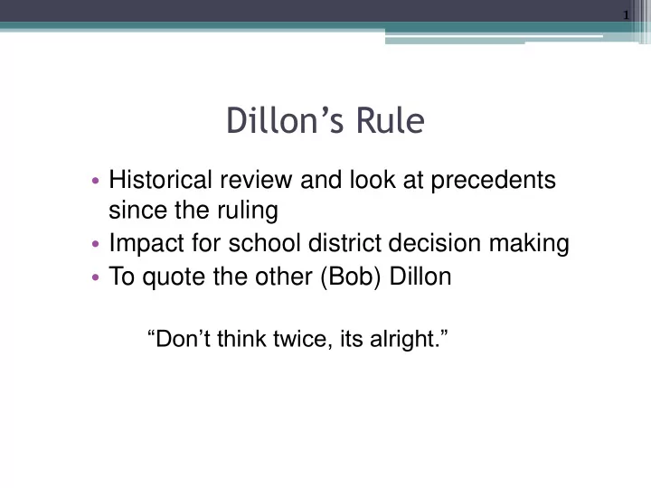 dillon s rule