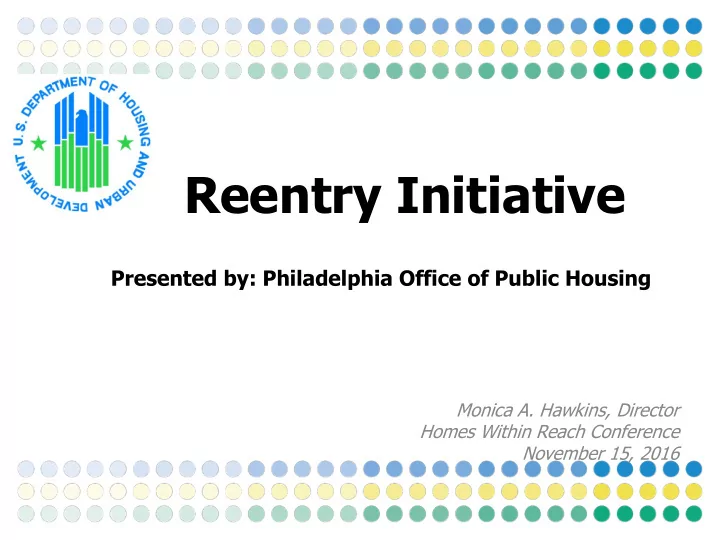 reentry initiative