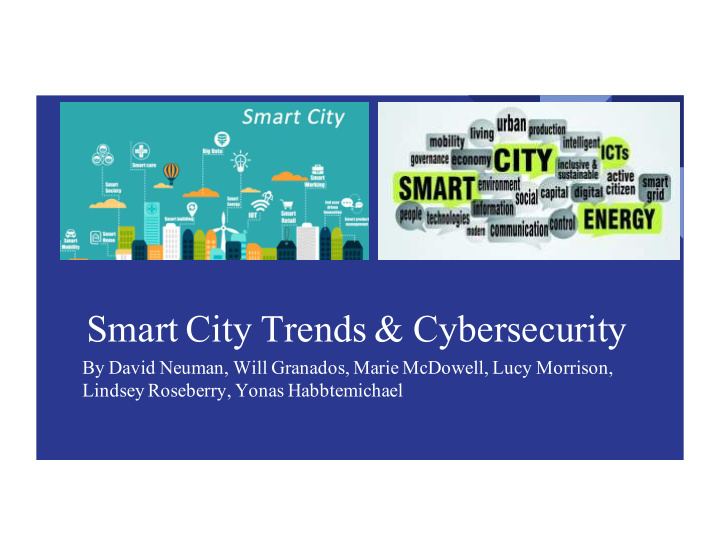 smart city trends cybersecurity