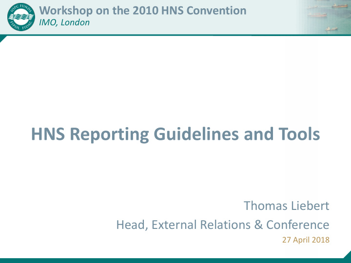 hns reporting guidelines and tools