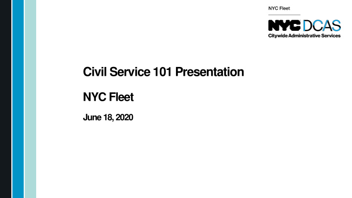 civil service 101 presentation