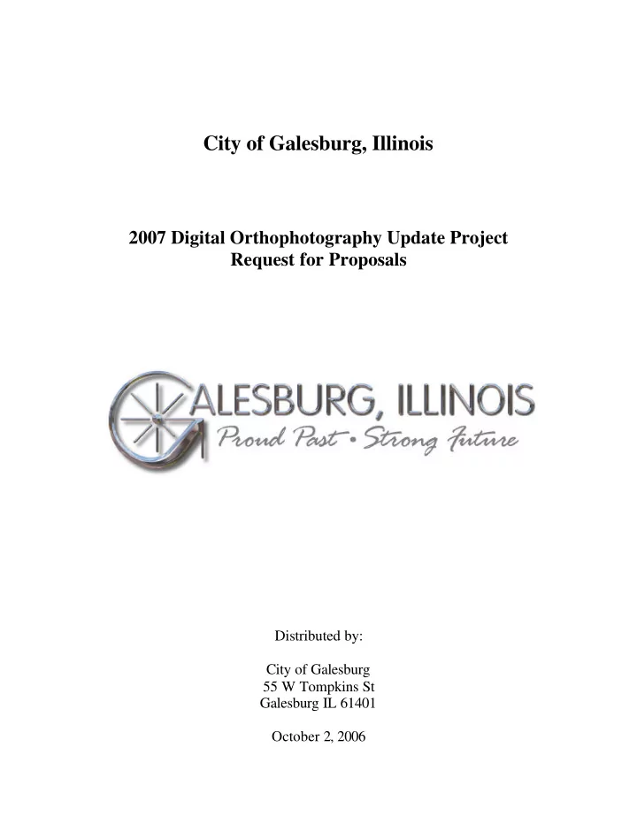 city of galesburg illinois