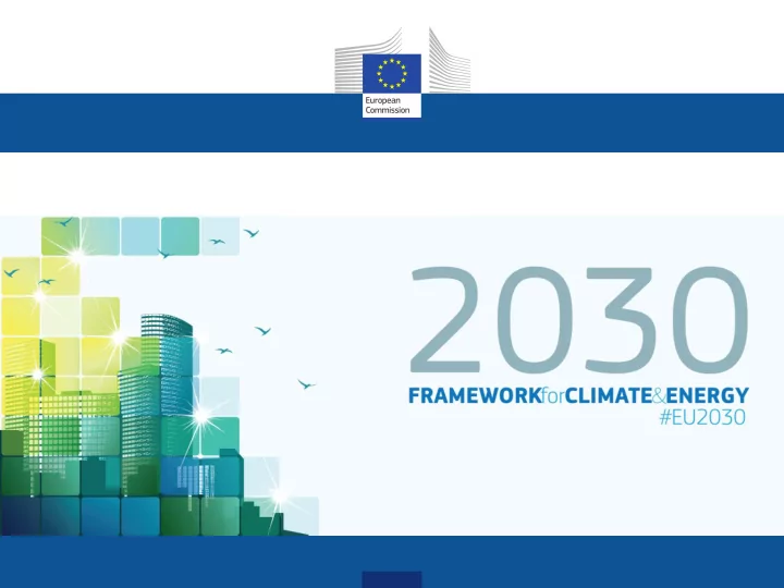 1 climate and energy where do we stand 2 why a new