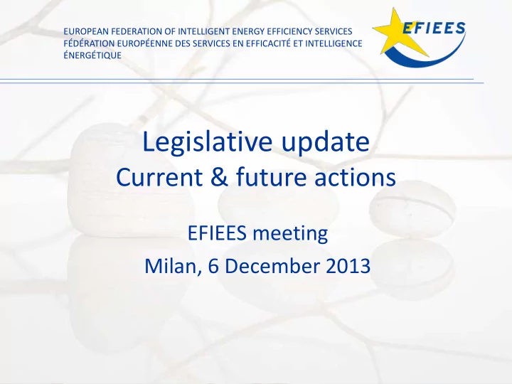 legislative update