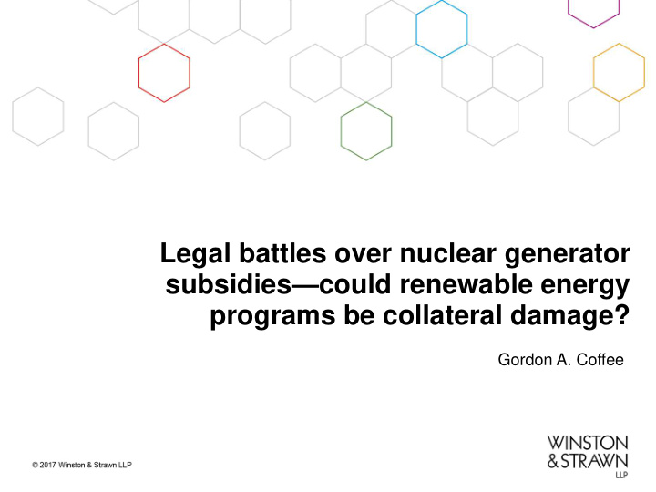 legal battles over nuclear generator subsidies could