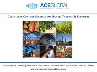 CONTENT  ACE Global Introduction and Services3-12