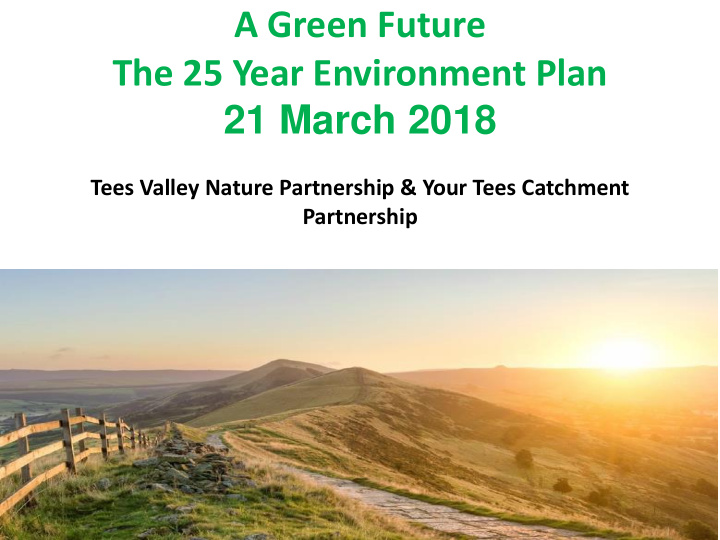 the 25 year environment plan