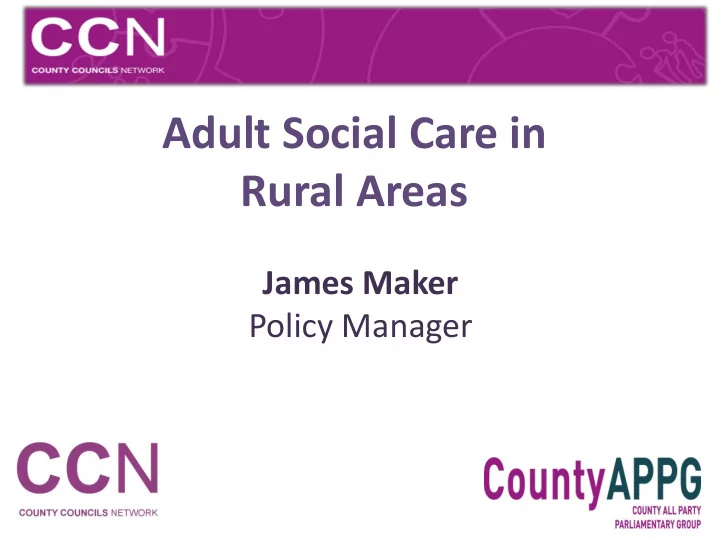rural areas