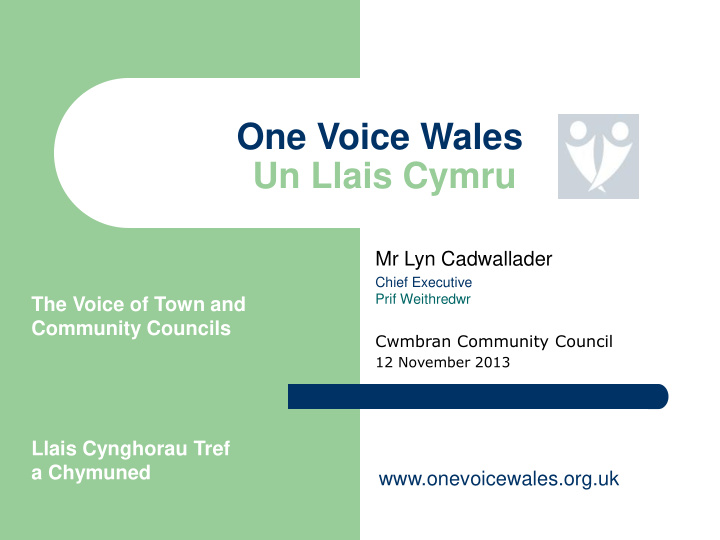 one voice wales