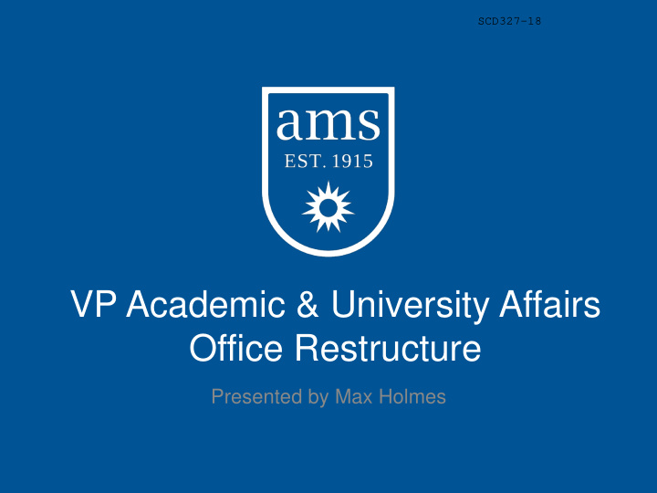 vp academic university affairs office restructure