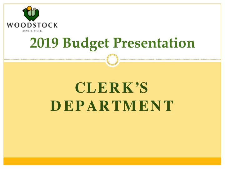 clerk s d epartmen t some stats