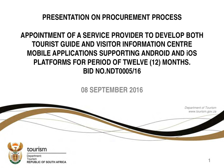appointment of a service provider to develop both