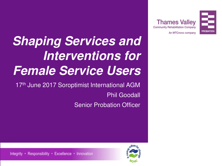 shaping services and interventions for