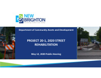 project 20 1 2020 street rehabilitation