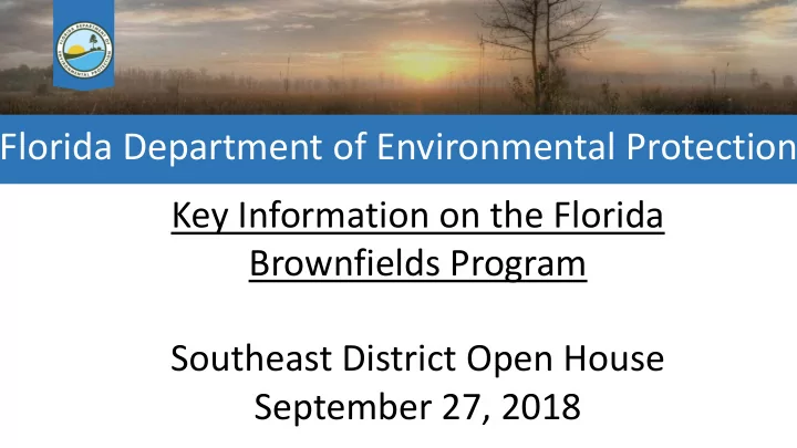 florida department of environmental protection