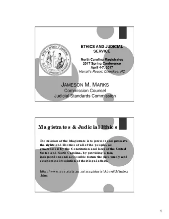 I  nde pe nde nc e  I  nte g rity  I  mpa rtia lity C ONF NCE IN M AGIST  IDE  RAT  E  S