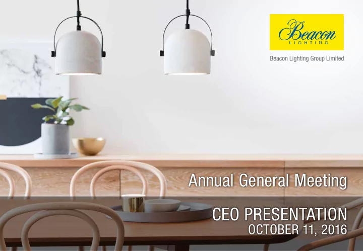 annual general meeting ceo presentation