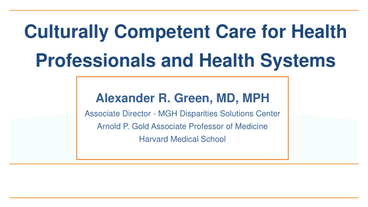 professionals and health systems