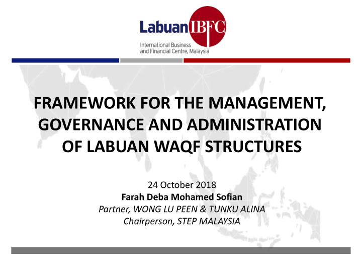 framework for the management governance and