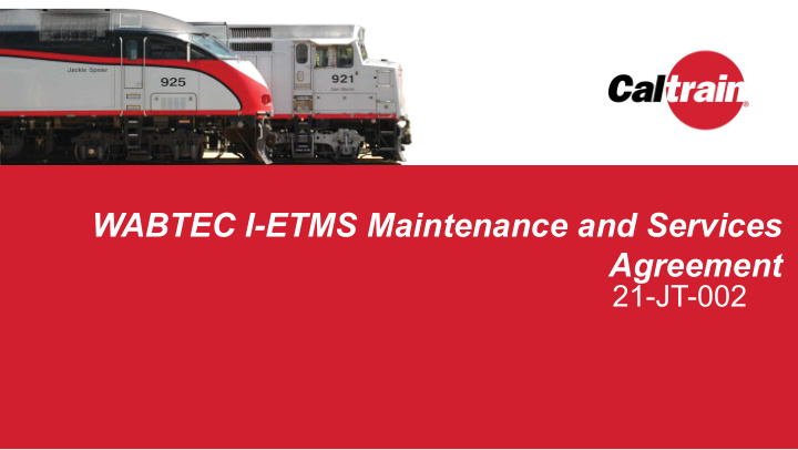 wabtec i etms maintenance and services agreement