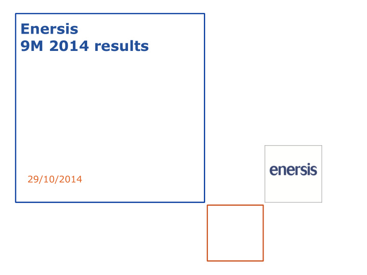 9m 2014 results