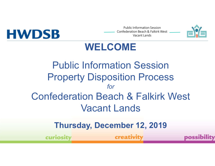 welcome public information session property disposition