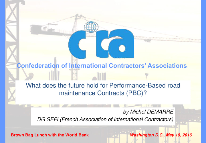 confederation of international contractors associations