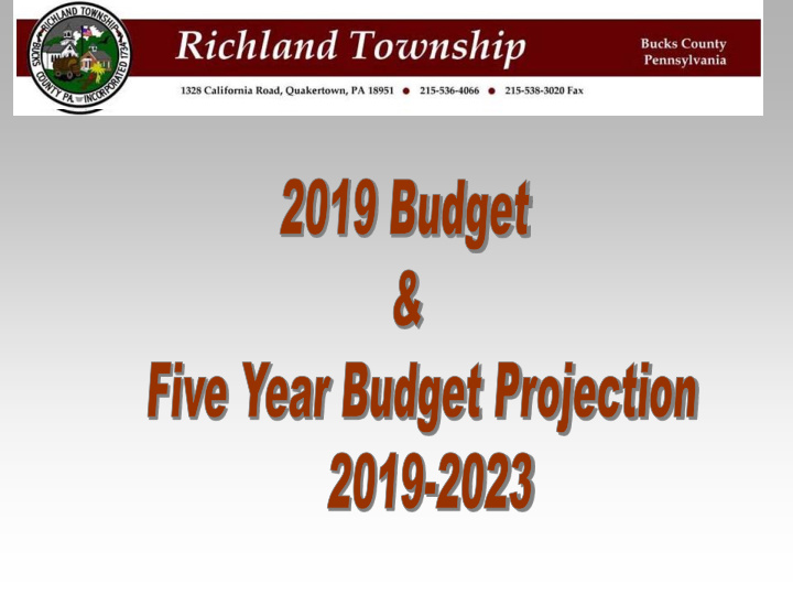2019 budget background