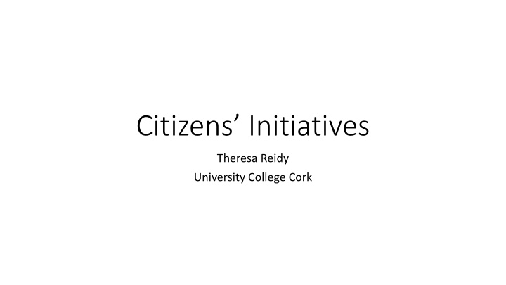 citizens initiatives