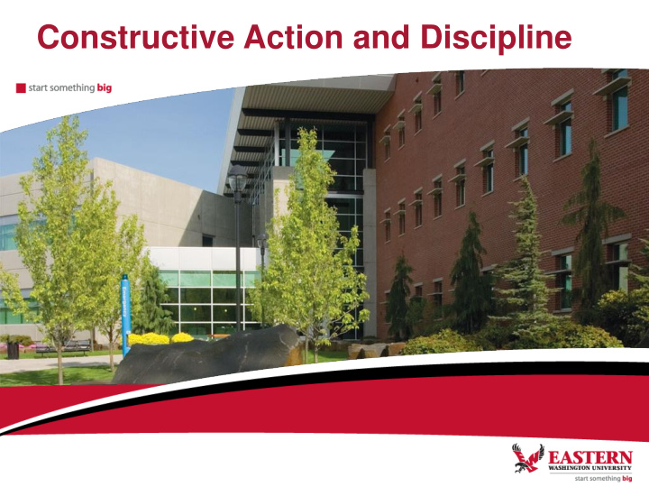 constructive action and discipline background