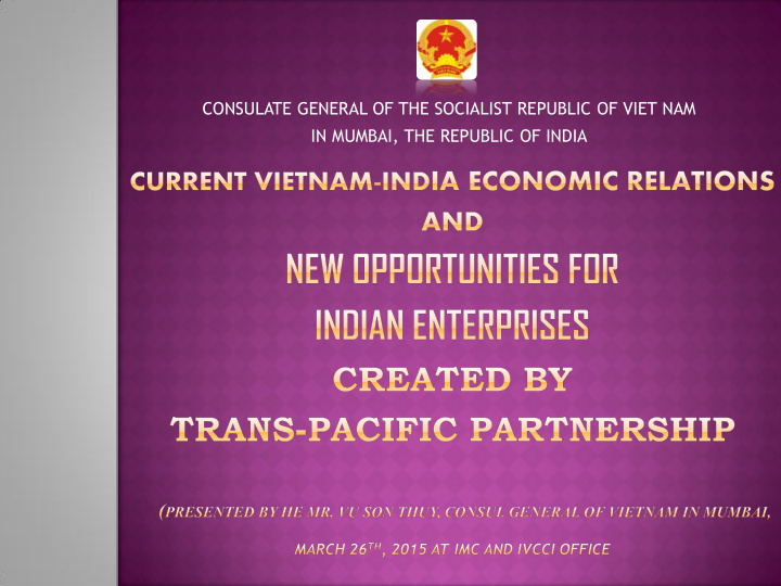 consulate general of the socialist republic of viet nam
