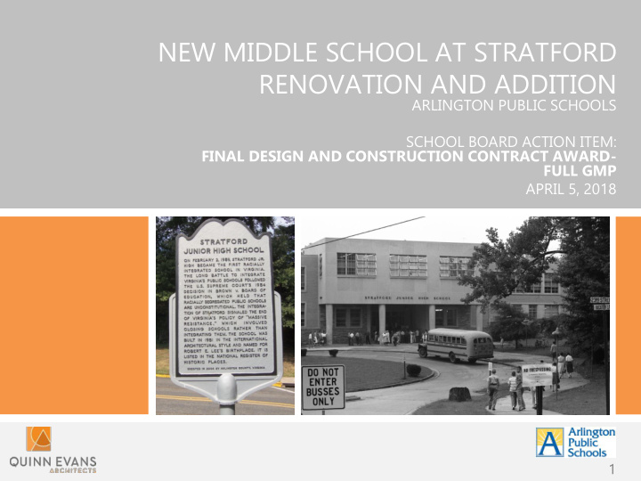 new middle school at stratford renovation and addition