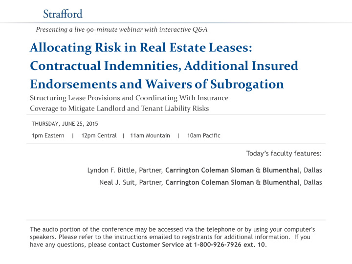allocating risk in real estate leases contractual