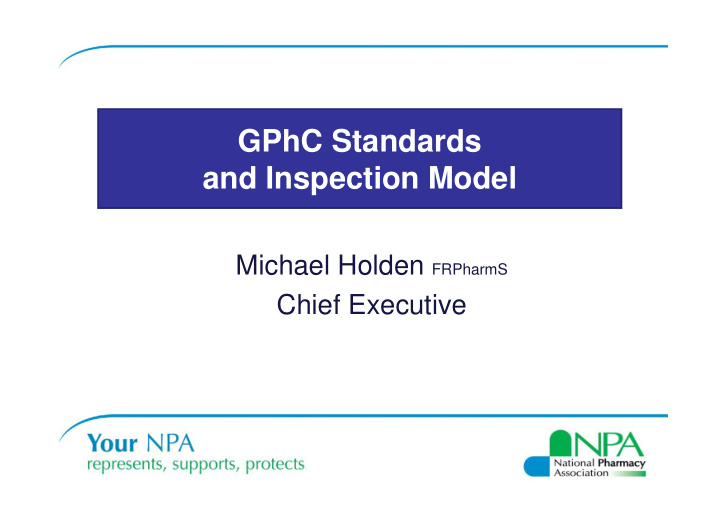 gphc standards and inspection model