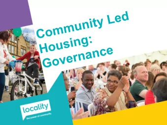 CCH Governance and Management Guide  Values and Principles  What is the organisation about?