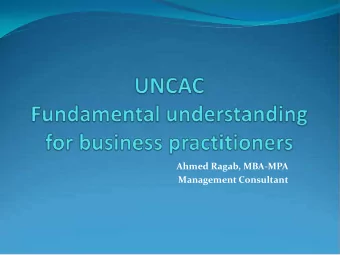 Ahmed Ragab, MBA-MPA  Management Consultant  Where do we stand?  TC Corruption Index - 2010  91