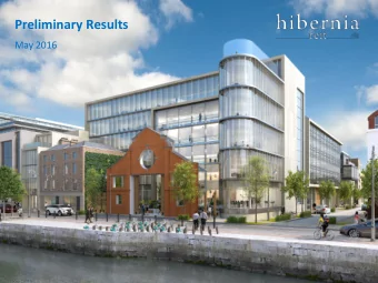 Preliminary Results  May 2016  Disclaimer This presentation (hereinafter &quot;this document&quot;)