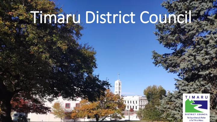 ti timar aru d district ct c cou ounci cil ove verview
