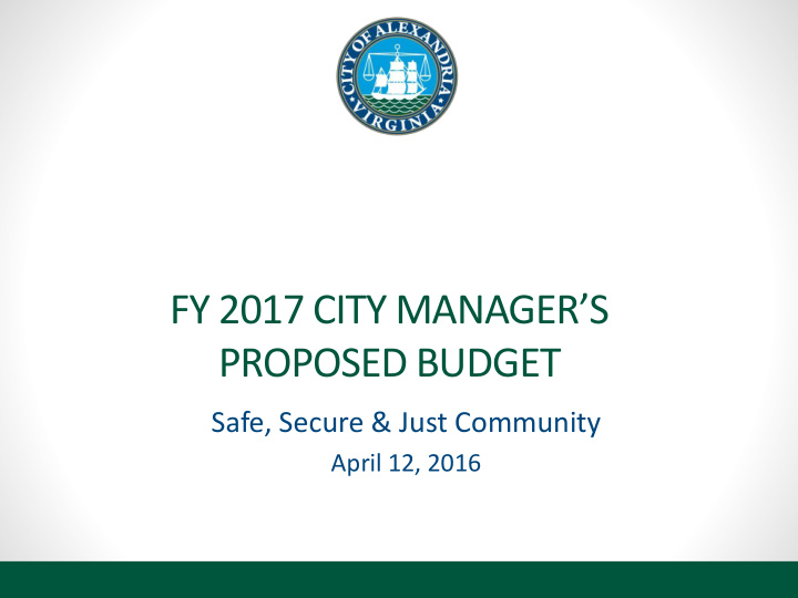 fy 2017 city manager s