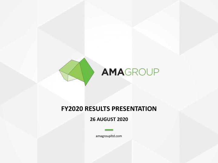 fy2020 results presentation
