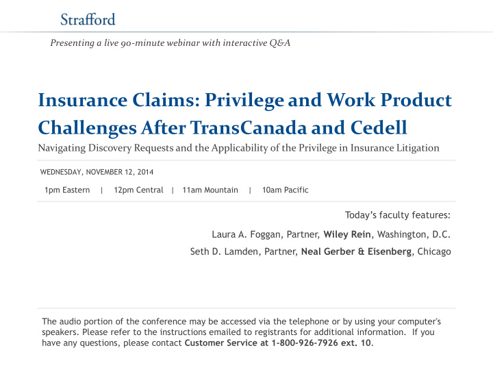 challenges after transcanada and cedell