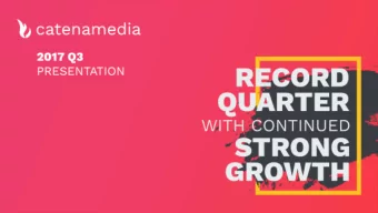 Presenting  Henrik Persson Ekdahl  Claes Wenthzel  Acting CEO  Group CFO  Introducing CTMs