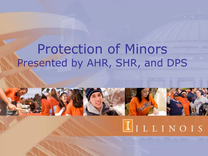 protection of minors