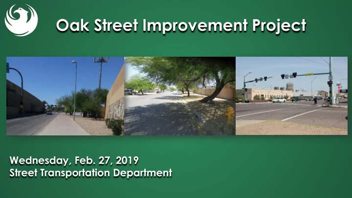 oak street improvement project